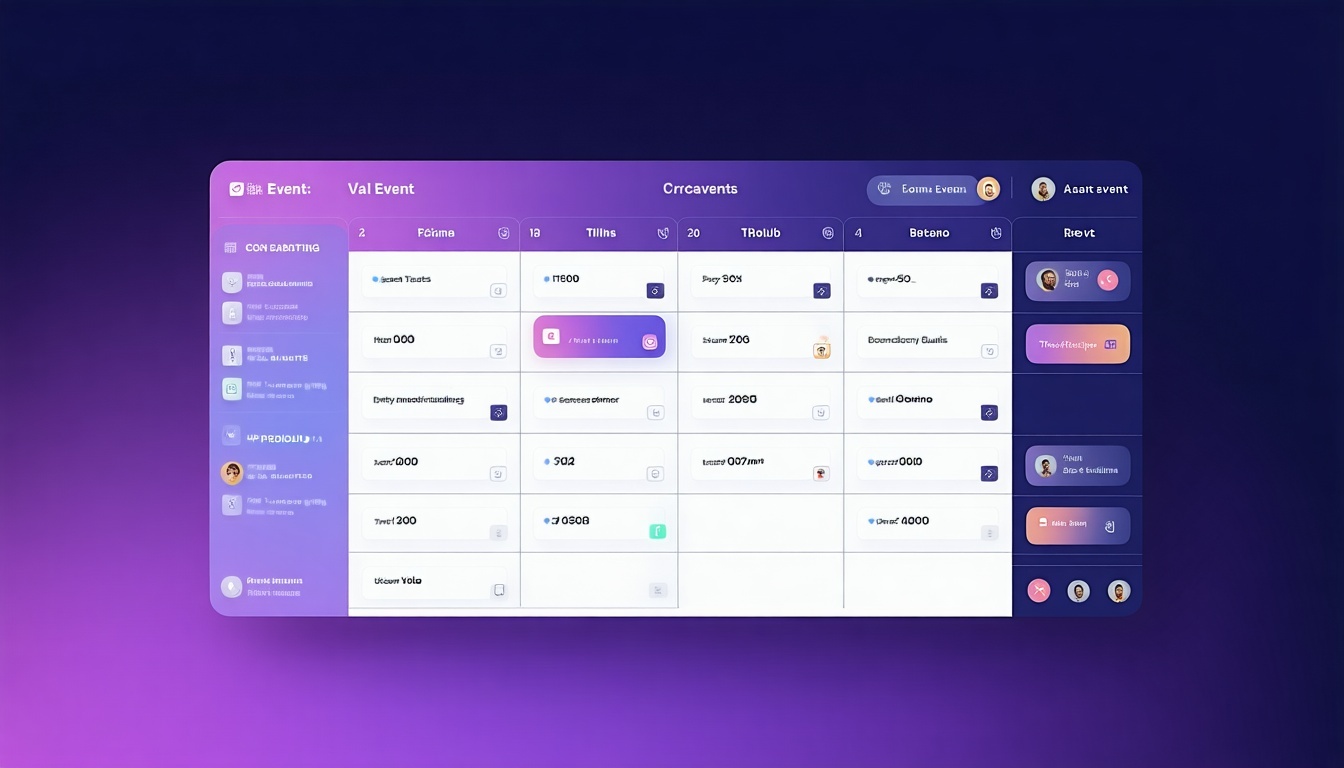 AI-powered event scheduling interface