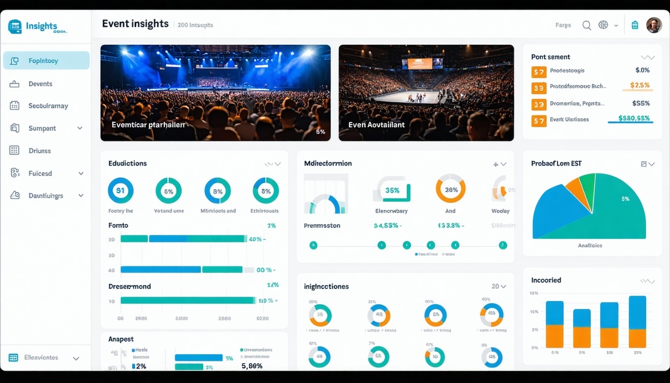 Interactive analytics dashboard for event insights